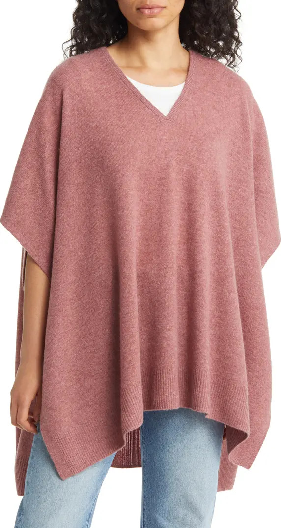 V-Neck Wool & Cashmere Poncho | Nordstrom