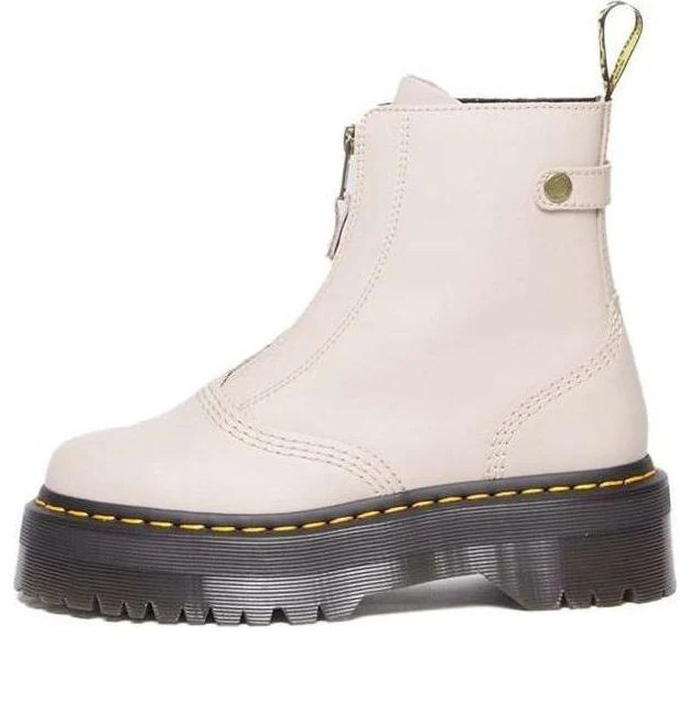 (WMNS) Dr. Martens Jetta Platform Boots 'Vintage Taupe' 27656348 | KICKS CREW