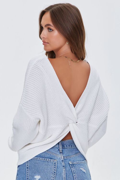 Ribbed Twist-Back Sweater | Forever 21 (US)