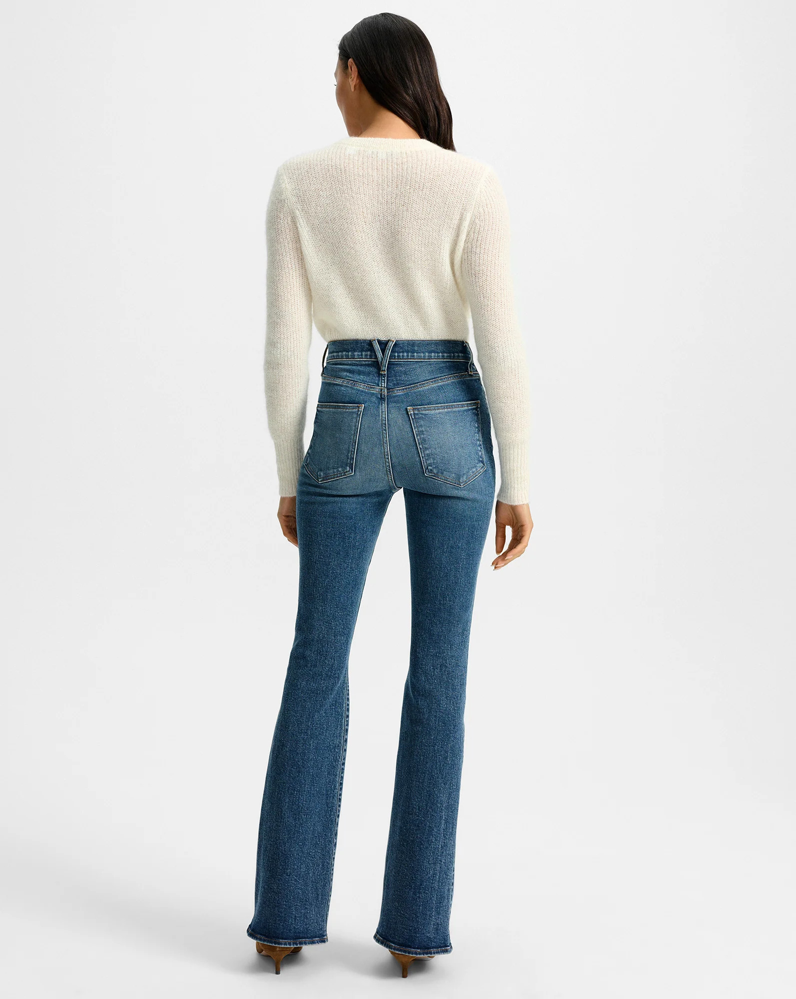 Beverly Skinny-Flare Jean in Rebel Blue Denim | Veronica Beard | Veronica Beard