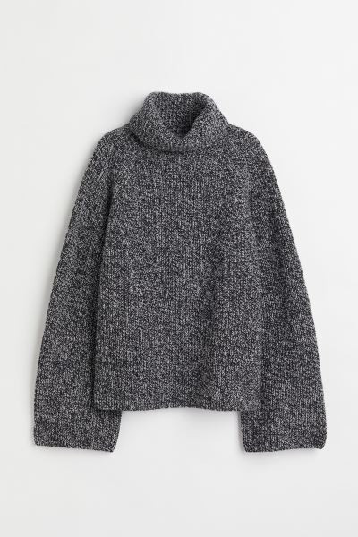 Ribbed Wool Turtleneck Sweater | H&M (US + CA)