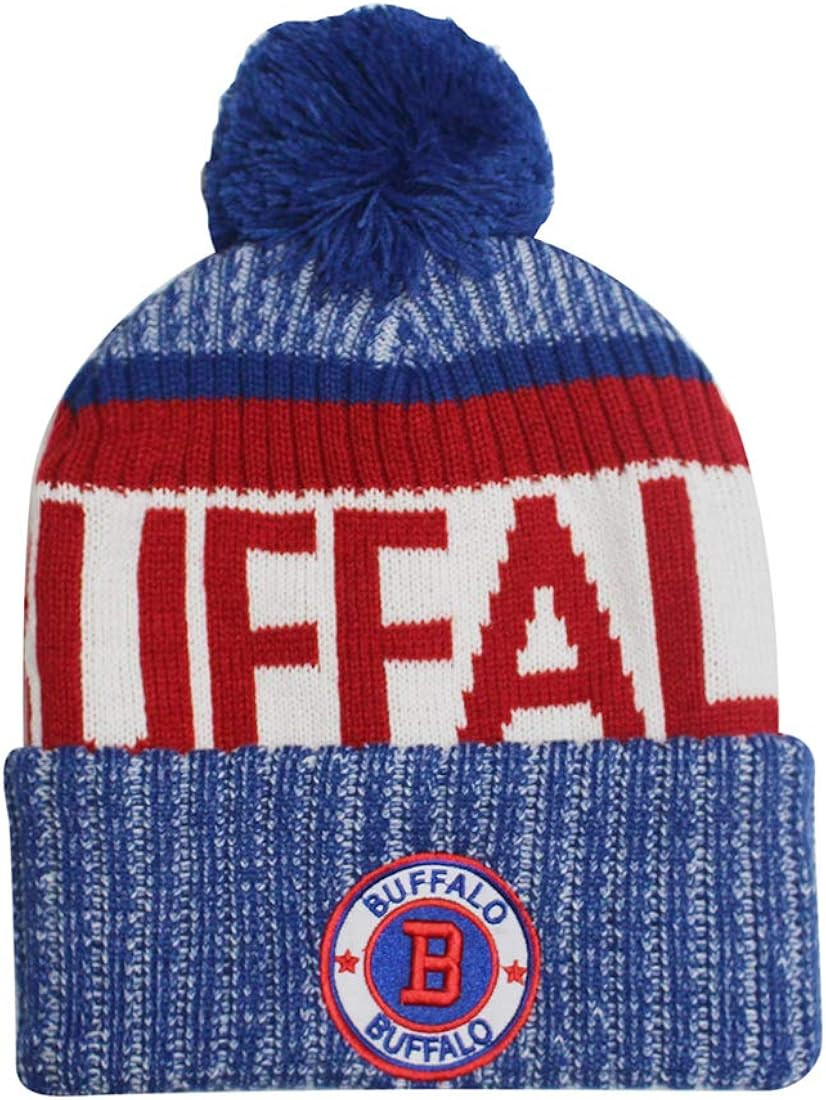 Buffalo Men's Winter Knit Original Pom Beanie | Amazon (US)