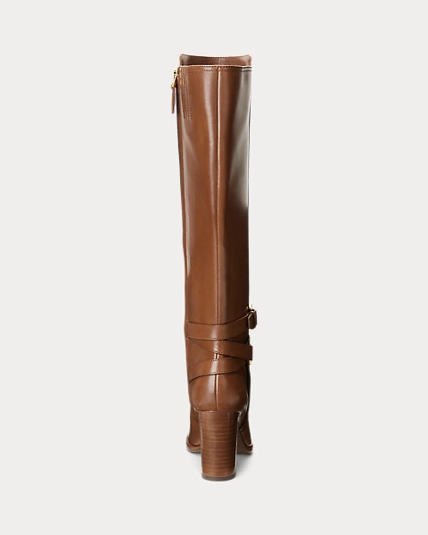 Manchester Burnished Leather Tall Boot | Ralph Lauren (UK)