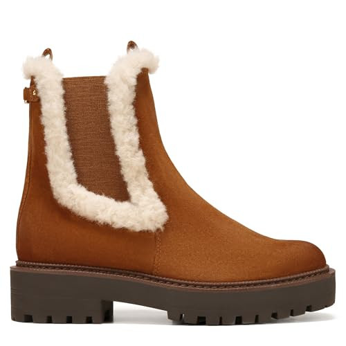 Sam Edelman Women's Laguna Chelsea Boot Frontier Brown Shearling | Amazon (US)