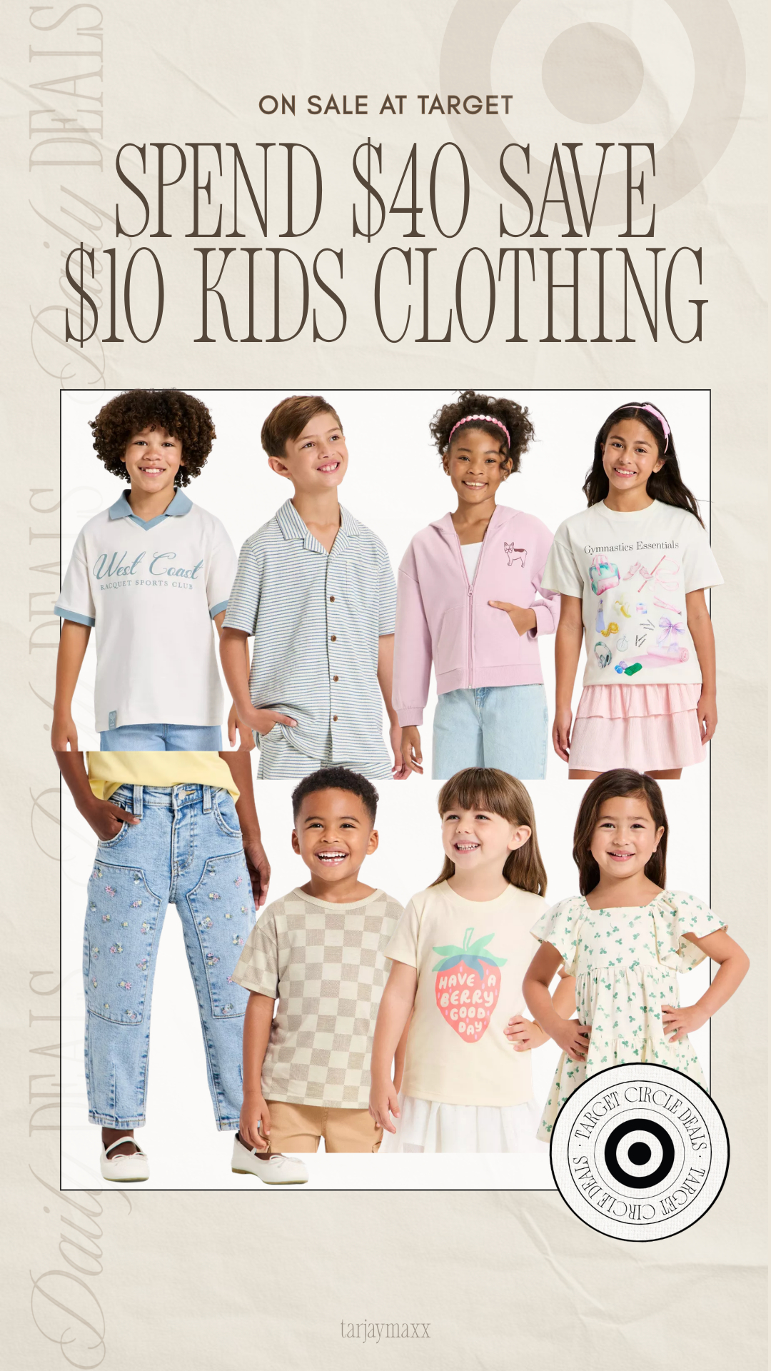 Target is doing the best kids deal right now! Save $10 when you spend $40 on kids & toddler clothing, which is perfect timing for spring refresh + holiday outfits. Easy graphic tees, comfy sets, and sweet dresses that are perfect for school parties and weekend fun. 
date night outfits, vacation outfits beach, spring outfits, easter basket stuffers, work outfits, spring dresses, resort wear 2026, rodeo outfit inspo, business casual workwear, country concert outfits, kids spring outfits, toddler spring clothes, st patricks day outfit, shamrock dress, girls spring dresses 

 #LTKootd #LTKKids