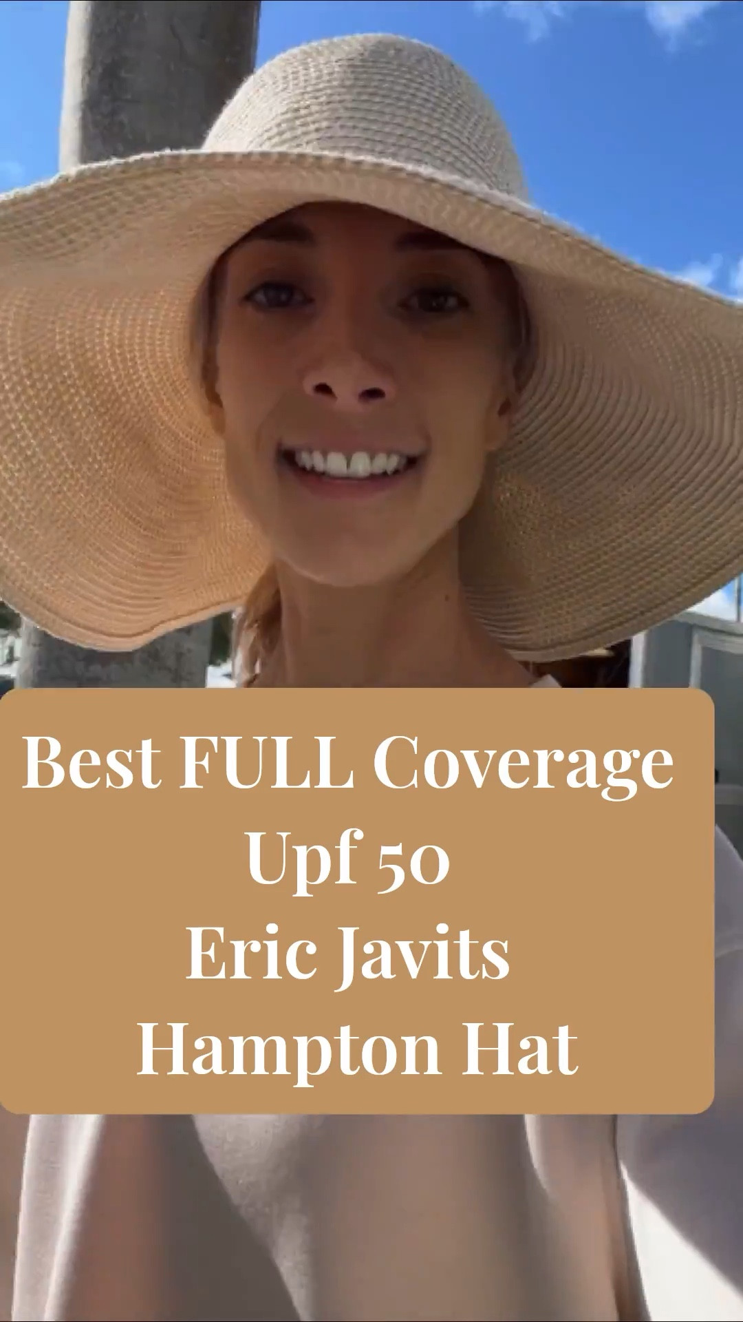 Best FULL Coverage Upf 50 
Eric Javits Hampton Hat. Video of me walking from the Saturday West Palm Beach farmers market. LTK day in my life 🥰🤗☀️
LTK Gift guide &  LTK holiday gifts for women . 
☀️✈️ LTK Travel - if you’re looking for a classic chic sun hat that provides full coverage & that’s  always in fashion, the Hampton hat is your Best Buy! 
☀️also tagged- same designer brand my other hat by Eric Javits w UPF 50. It doesn’t have as much coverage as the Hampton Hat, but it’s less floppy, and is structured & Adjustable in the back. 
☀️Comment if you need color suggestions or product recommendations!

#LTKdayinmylife #LTKGiftGuide #LTKTravel