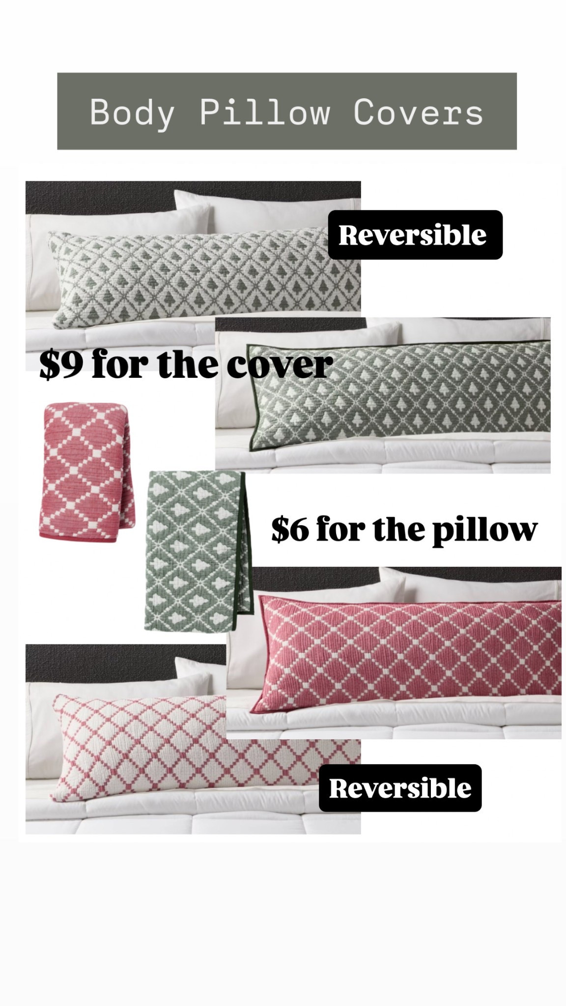 Christmas cover for your body pillow! Currently on Sale!

#LTKHome #LTKSaleAlert #LTKHoliday