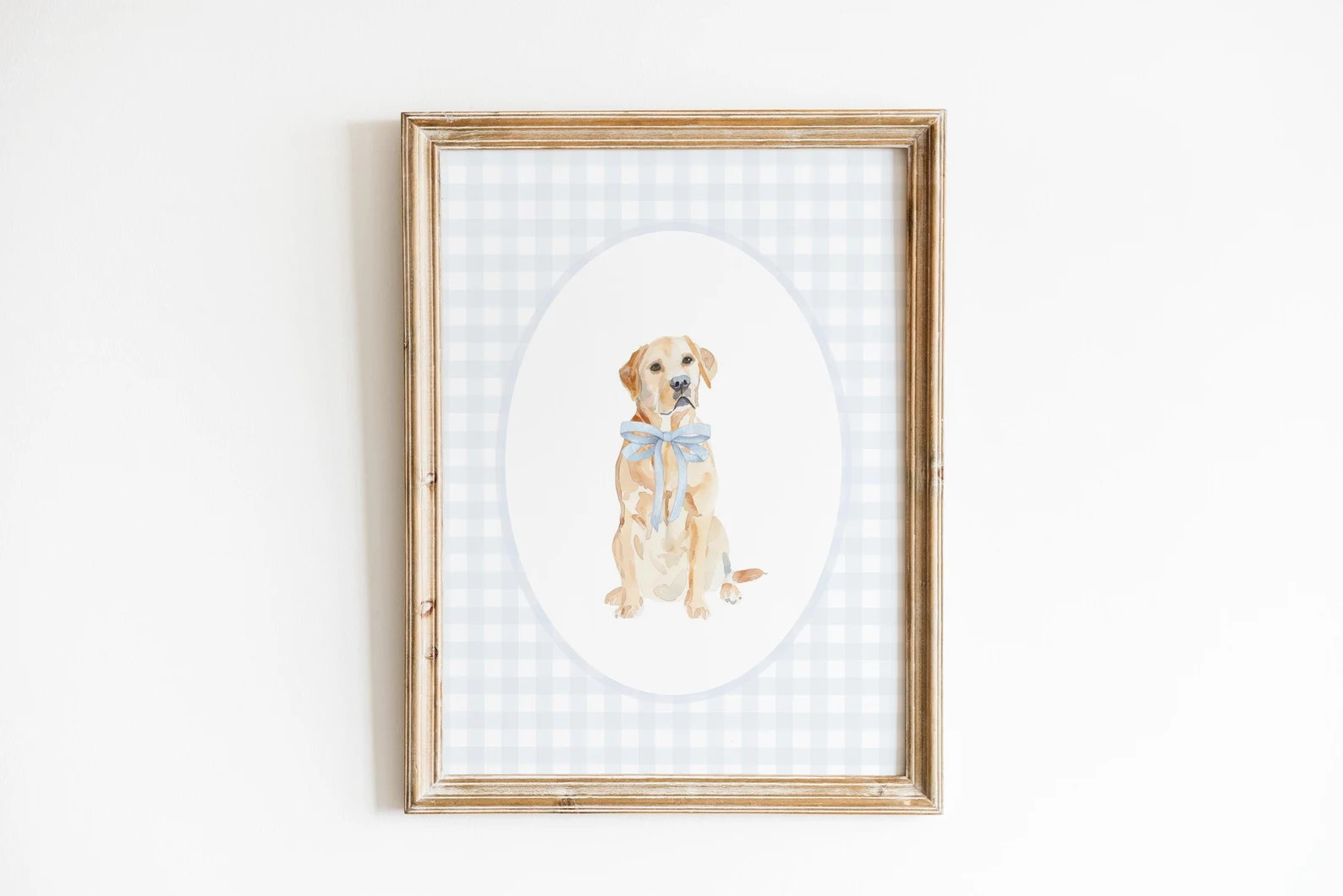 Yellow Labrador Retriever Nursery Decor, Watercolor Lab Dog Nursery Print, Baby Boy Nursery, Blue... | Etsy (Global)