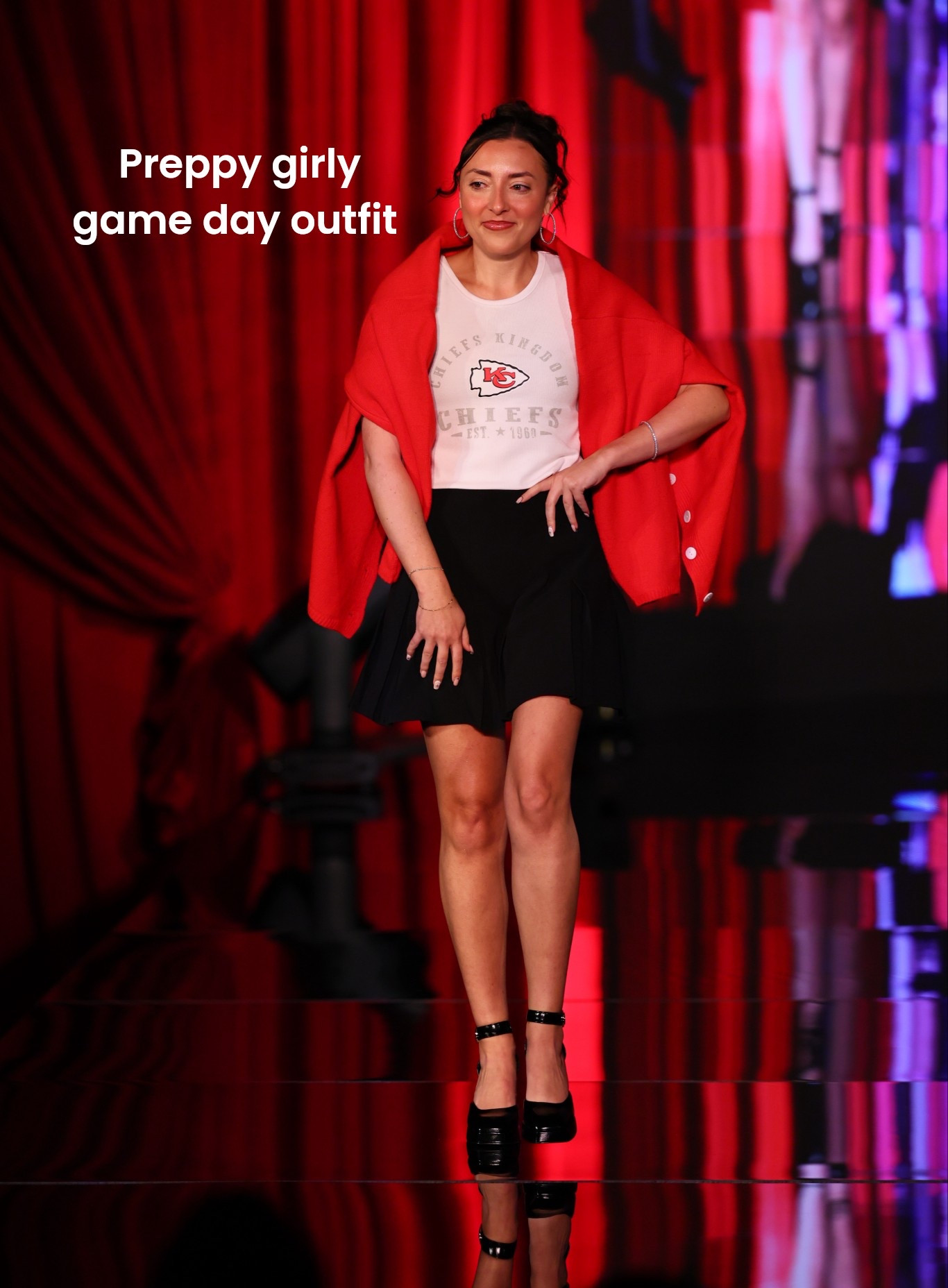This game day outfit are for my girls that love to dress it up a bit with more of a girly flare! It’s giving Gossip Girl meets football 

Kansas City Chiefs outfit! 

#LTKStyleTip #LTKSeasonal #LTKFindsUnder50