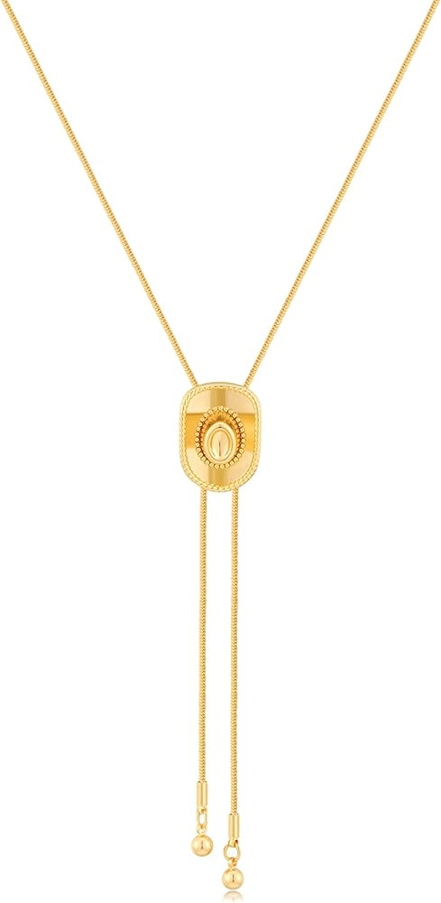 NEPULOY Western Cowgirl Necklace for Women - Lariat Long Chain Hat Bull Head Y Necklaces, Cowboy ... | Amazon (US)