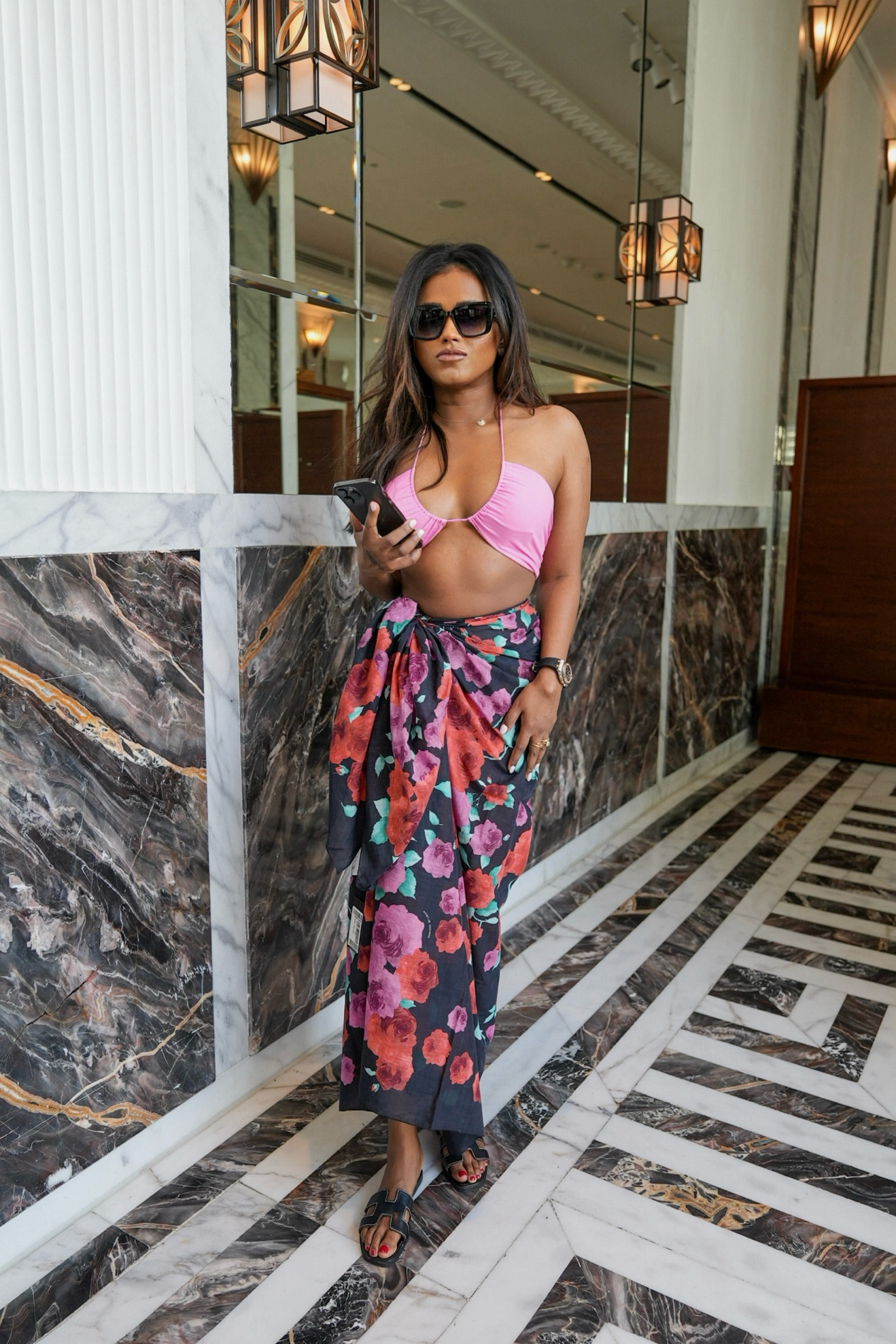 Winter Sun moment in Magda Butrym, bikini, sarong, holiday, Dubai 

#LTKSeasonal #LTKtravel #LTKswim