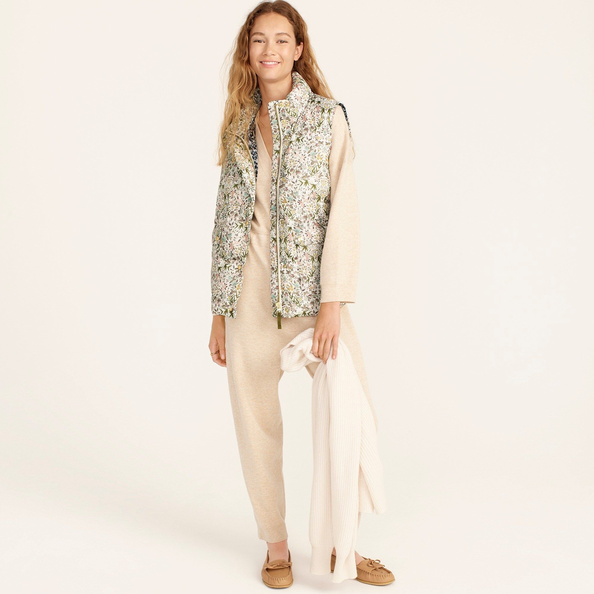 Puffer vest in Liberty® Tapestry floral with PrimaLoft® | J.Crew US