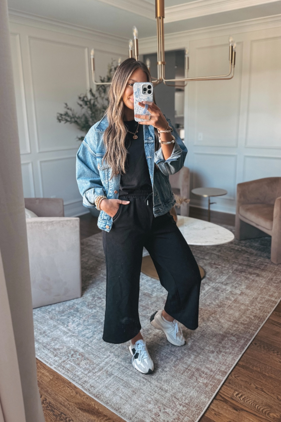 Casual postpartum style!! Amazon set paired with gold accessories. 

#LTKShoeCrush #LTKFindsUnder50 #LTKStyleTip