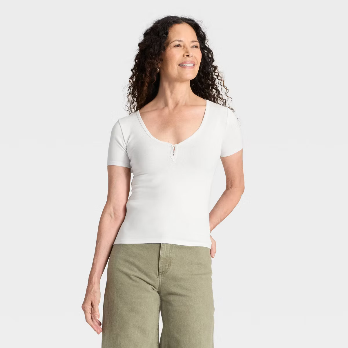 Women's Short Sleeve Henley Shirt - Universal Thread™ | Target