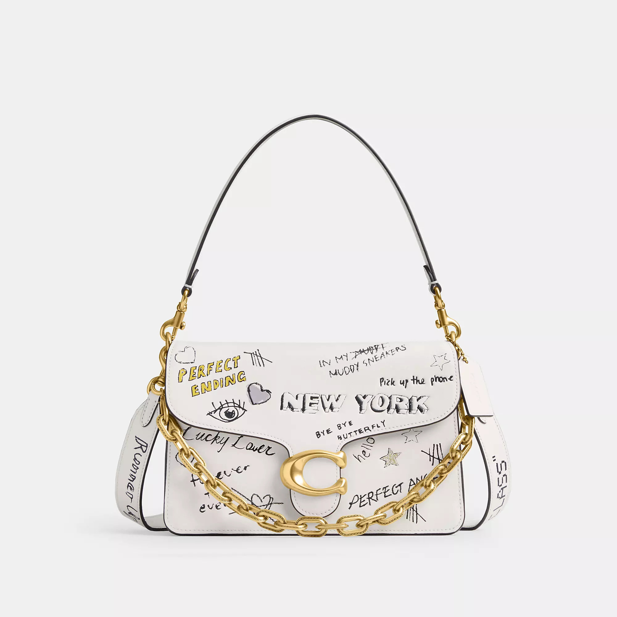 Chain Tabby Shoulder Bag With Sketch Print | Coach (US)