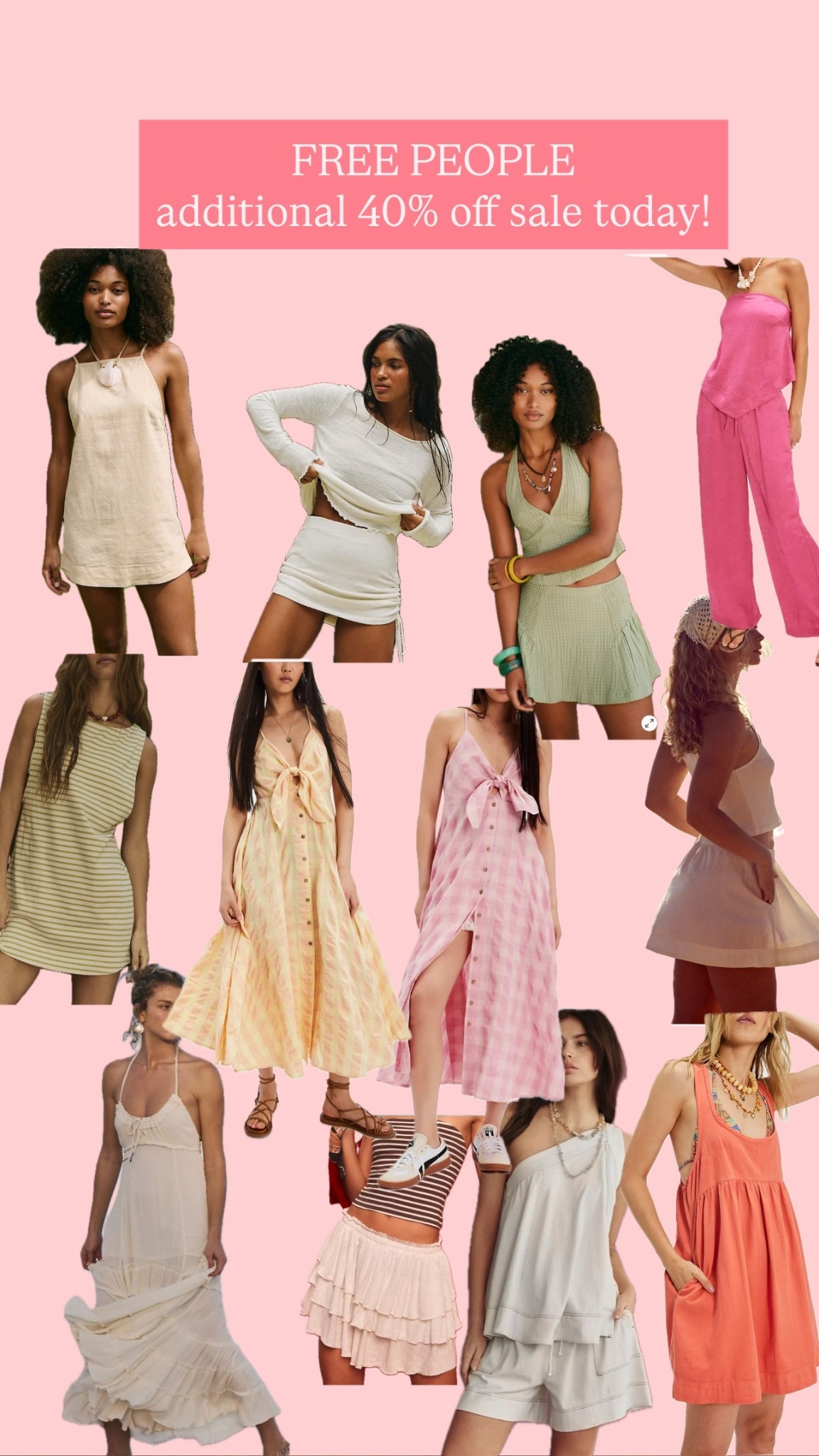 Additional 40% off FREE PEOPLE sale today 

#LTKSaleAlert #LTKFindsUnder50