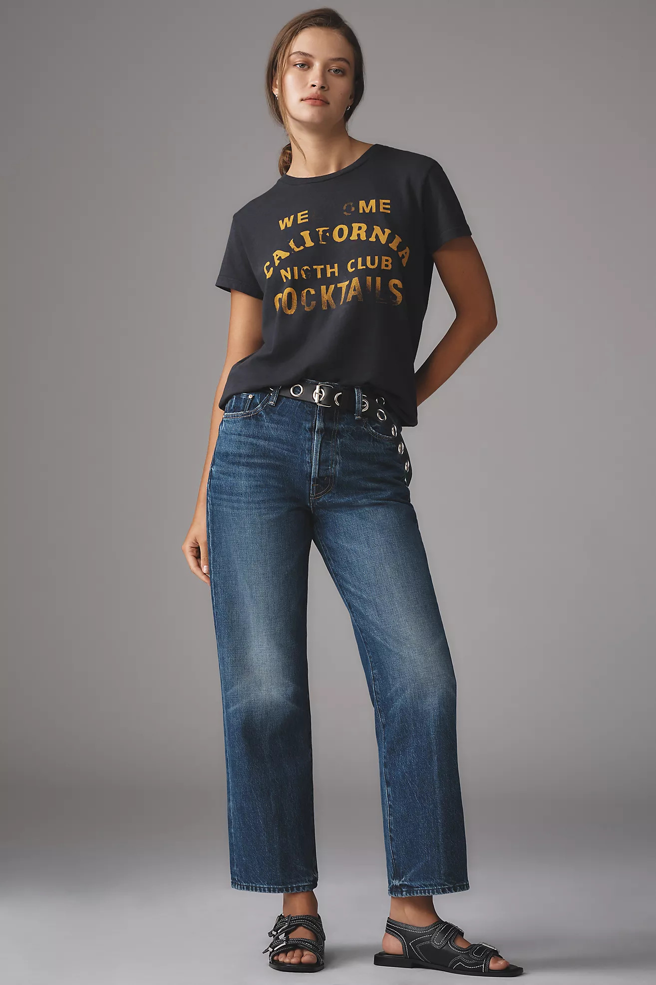 MOTHER The Rambler High-Rise Straight-Leg Ankle Jeans | Anthropologie (US)