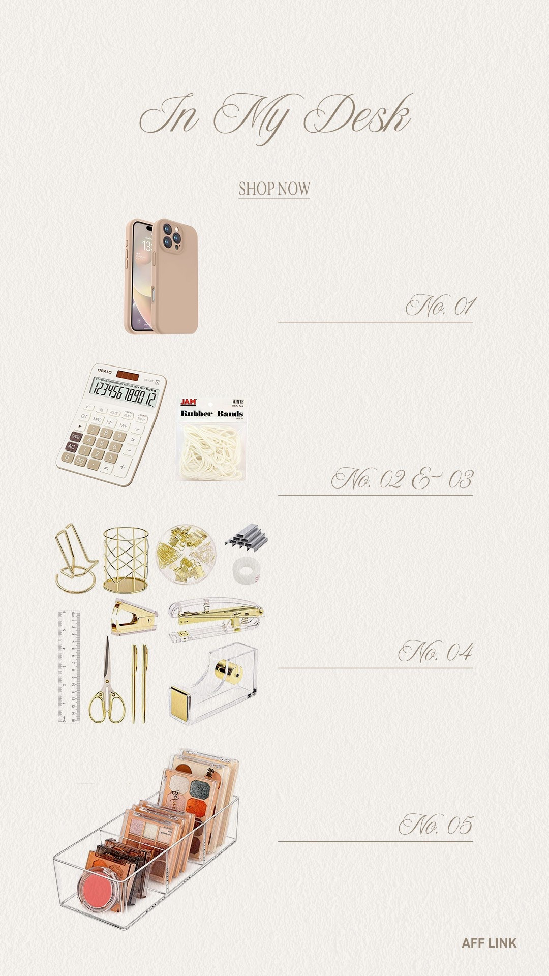 Current desk essentials I’ve been loving lately ✨
I’m obsessed with finding office and desk accessories that are both practical and aesthetic. Neutral colors, gold details & little organizers just make working feel so much more put together and motivating.

Mis favoritos para el escritorio últimamente ✨
Me encanta tener mi desk clean, organizado y aesthetic con accesorios simples pero súper útiles 🤍

Follow me on Instagram and YouTube
@kirasfashionfinds

#LTKHome #LTKvlog #LTKdayinmylife