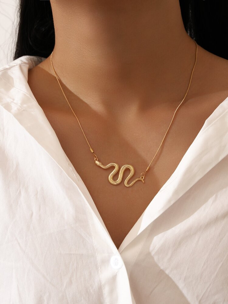 Snake Charm Necklace | SHEIN
