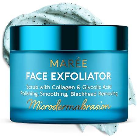 MAREE Face Exfoliator – Microdermabrasion Facial Scrub & Exfoliating Face Wash for Women – Co... | Amazon (US)