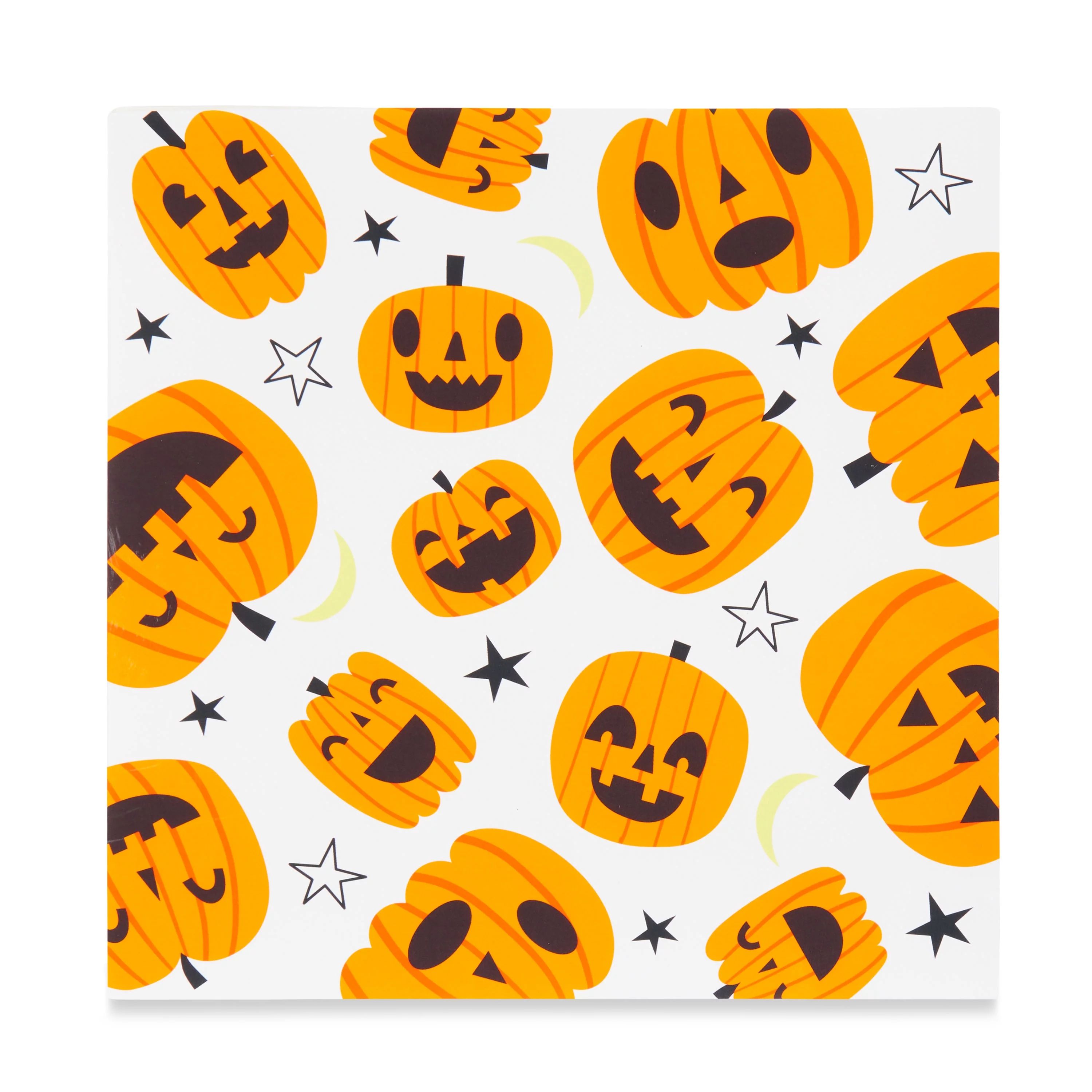 Halloween Pumpkin Toss Multicolor Luncheon Napkins, 6.5 in, 45 Count, by Way To Celebrate | Walmart (US)