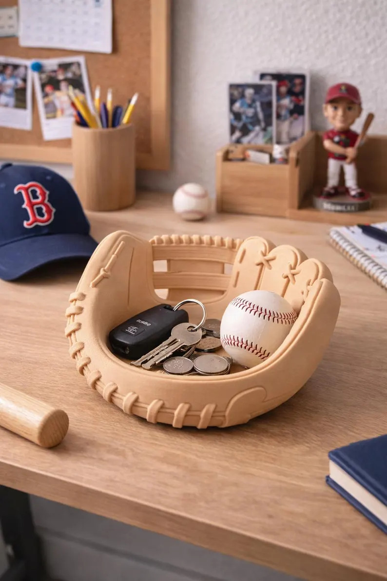 Baseball Glove Bowl | Sports Catchall Tray | Baseball Decor | Gift for Baseball Player | Desk Org... | Etsy (Global)