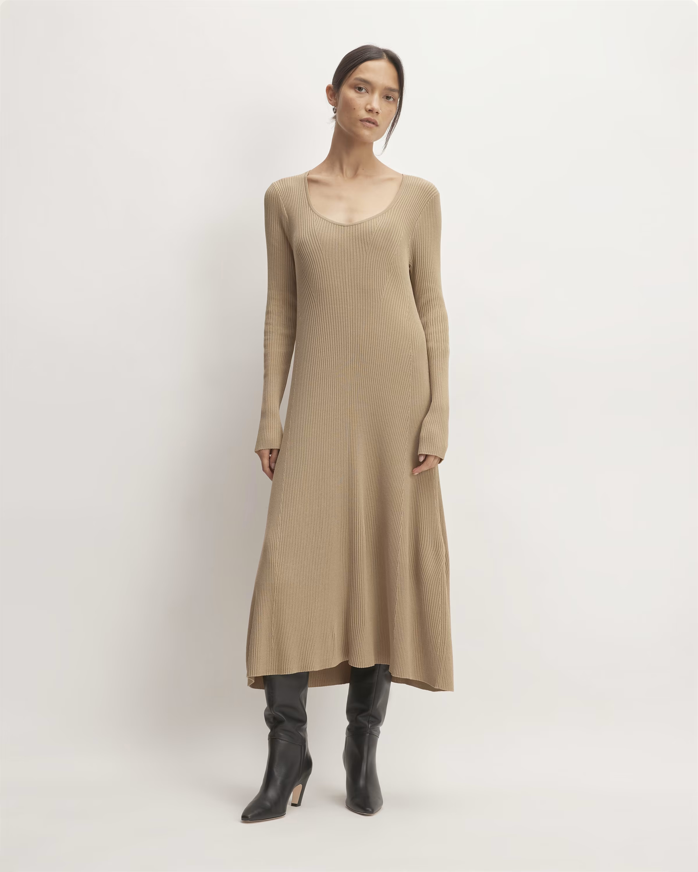 The Ribbed Scoopneck Dress | Everlane