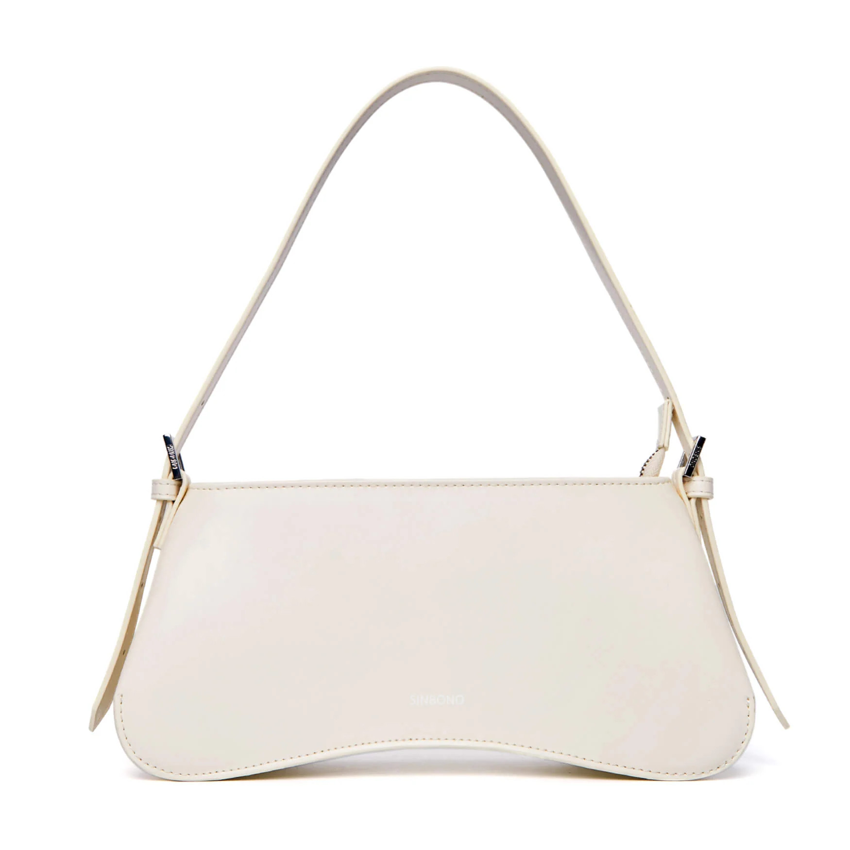 Eva Shoulder Bag White | Women Baguette Bag - SINBONO | SINBONO INC.