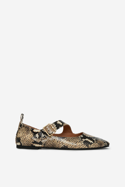 Mary Janes aus Leder – Schlange – Damen – ARKET DE | Arket EU