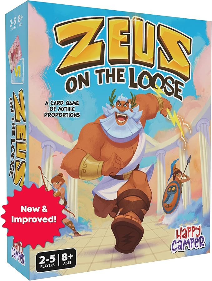 Happy Camper Zeus on the Loose - A Card Game of Mythic Proportions - New & Improved Edition | Per... | Amazon (US)