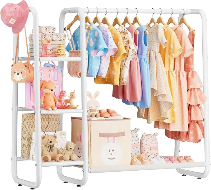 Kids Dress Up Storage with 4 Storage Shelf, More Storage Space | Amazon (US)