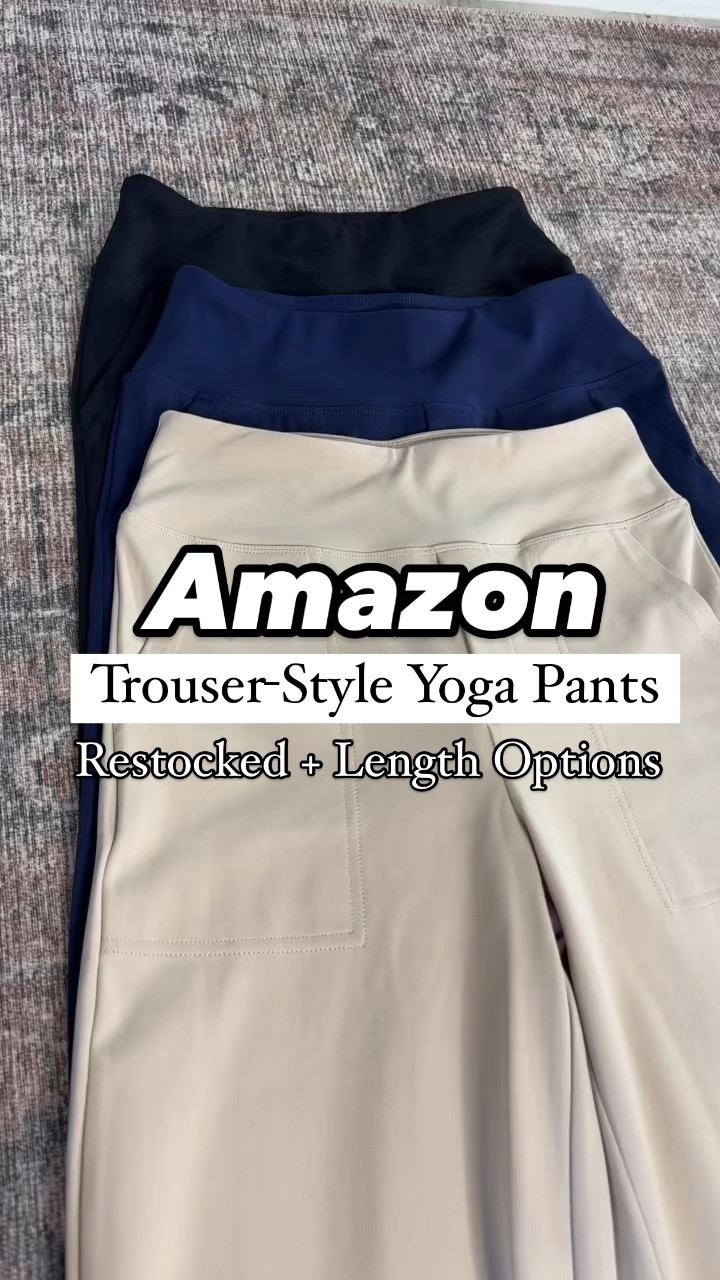 Amazon trouser style yoga pants. Wearing XS in 29” inseam. LOVE these! Colors are black, light khaki and royal blue. Faux fly + decorative back pockets + seamless waist. Work outfit. Business casual. Teacher outfit. Summer outfit. Travel outfit. Wearing smallest size in everything else. Nike court legacy lift sneakers run big - I suggest sizing down half a size! 

#LTKTravel #LTKWorkwear #LTKShoeCrush