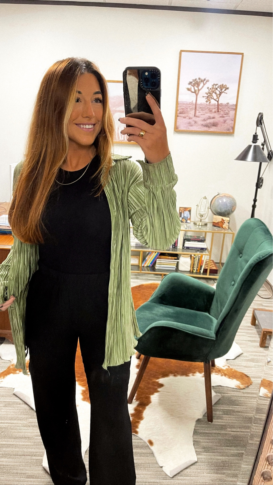 The comfiest office work fit! These “slacks” have the elastic waistband, cargo pant pockets, and straight leg ankle/bottom.. so trendy and comfy AND ON SALE im wearing a small and im a 26/27 waist and 5’5” tall and they’re still long when i wear w heels!! 

#LTKworkwear #LTKFind #LTKSeasonal