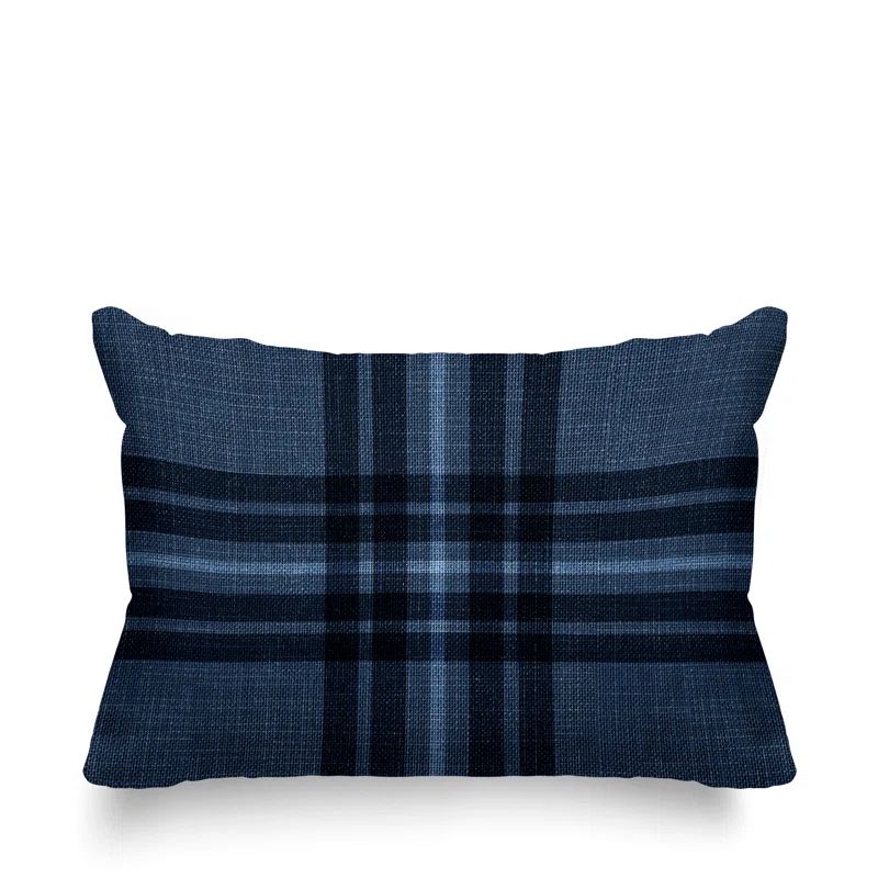 Plaid Indoor/Outdoor Reversible Throw Pillow | Wayfair North America