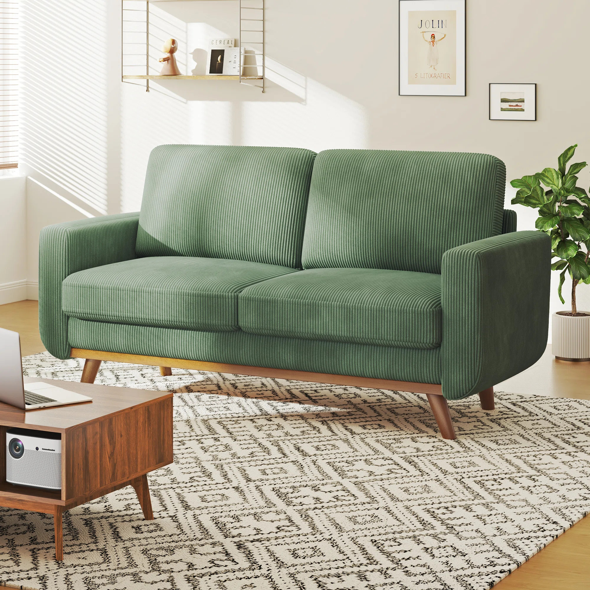 Parklawn 2 Seater Corduroy Sofa | Wayfair UK