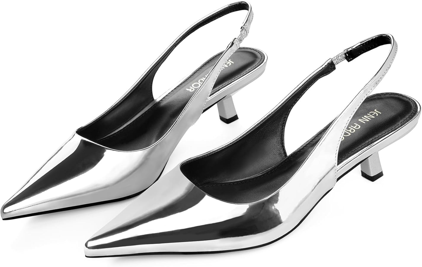JENN ARDOR Slingback Heels for Women Low Heels Dress Shoes Kitten Pumps Dressy Heeled Sandals Wid... | Amazon (US)