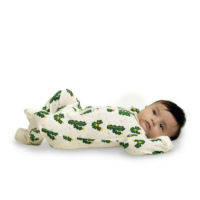 M+A by Monica + Andy Organic Cotton Gender Neutral Long Sleeve Baby One-Piece Pajama, Sizes Newbo... | Walmart (US)