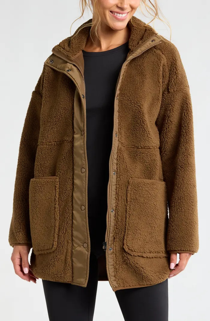 Cozy Faux Shearling Jacket | Nordstrom