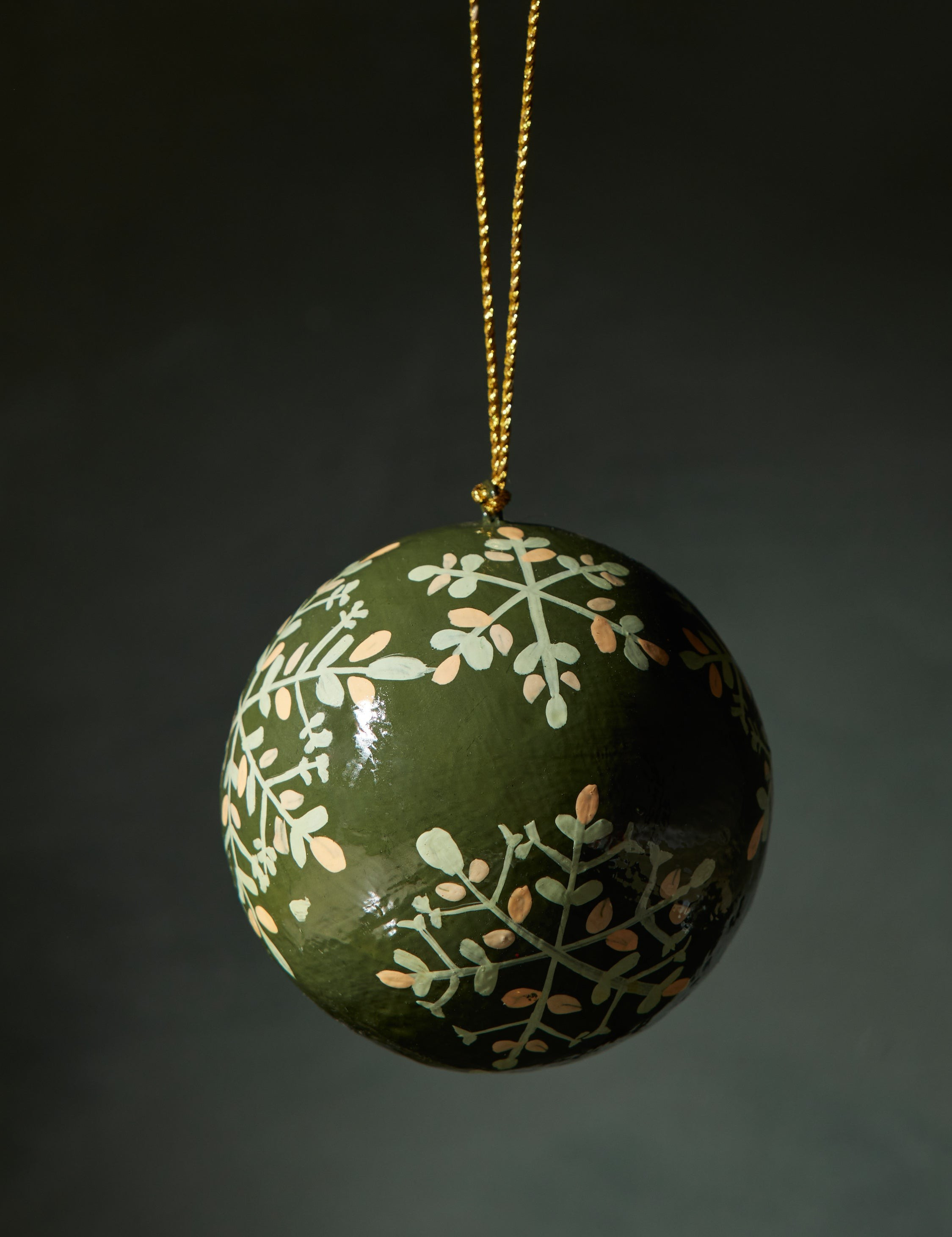 Regina Ornament (Set of 2), Green | Lulu and Georgia 