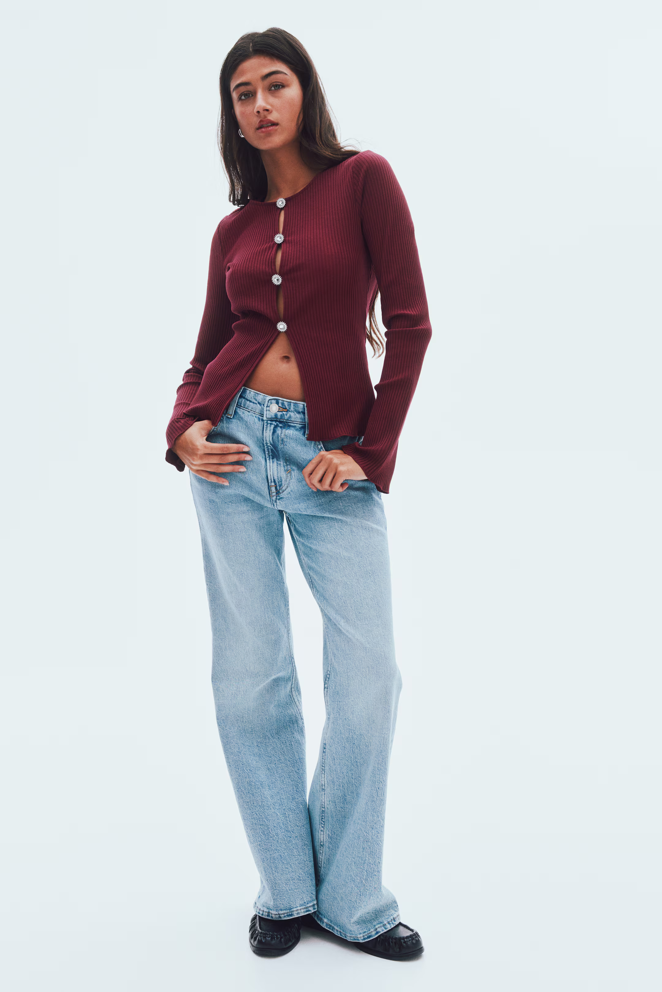 Button-detail top | H&M (UK, MY, IN, SG, PH, TW, HK)