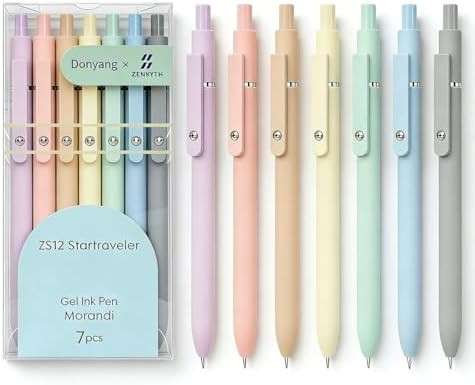 Gel Pens, 7pcs 0.5mm Quick Dry Black Ink Fine Point Smooth Writing Pens, Easter Pens, Easter Bask... | Amazon (US)
