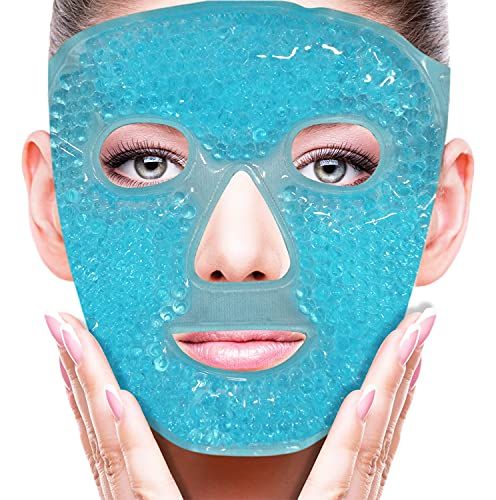 Cold Face Eye Mask Ice Pack Reduce Face Puff,Dark Circles,Gel Beads Hot Heat Cold Compress Pack,F... | Amazon (US)
