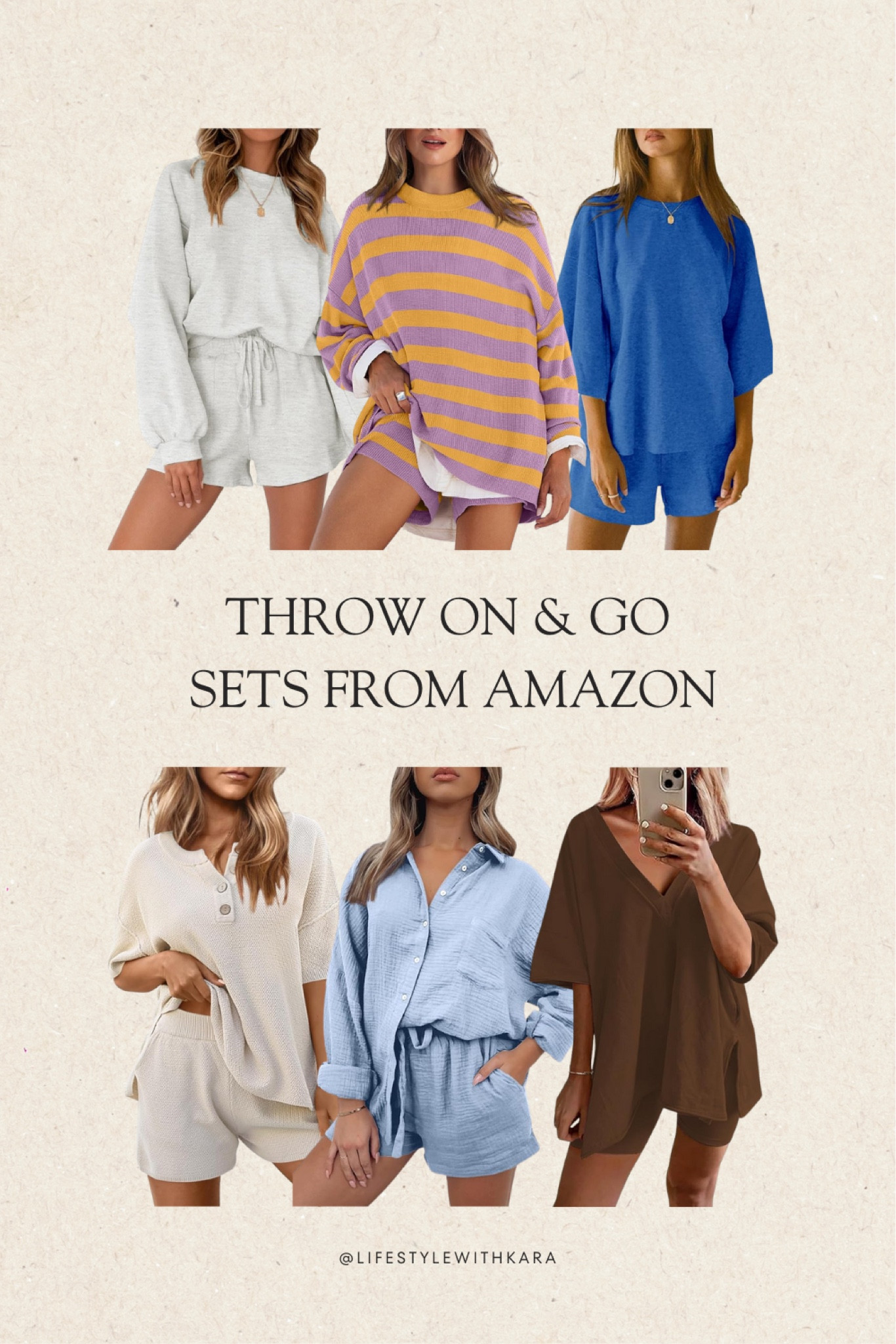 Sets are honestly the easiest no-brainer I want to look but not have to think about it Mom outfit! All of these Amazon ones are super affordable 💛

#LTKFindsUnder100 #LTKStyleTip #LTKFindsUnder50