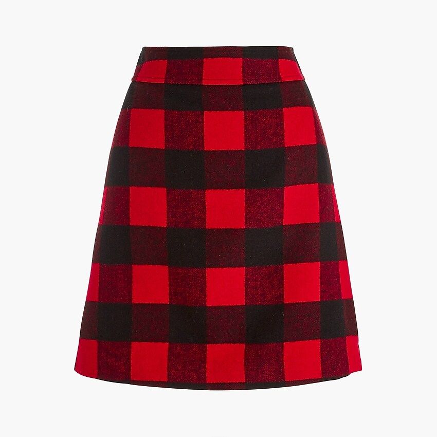 Wool-blend A-line skirt | J.Crew Factory