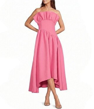 Laurel Ruffled Strapless Maxi Dress | Dillard's