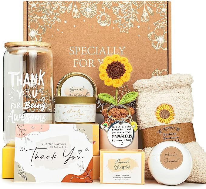 Thank You Gifts for Women, Appreciation Gifts for Coworkers Teacher with 16oz Thank You for Being... | Amazon (US)