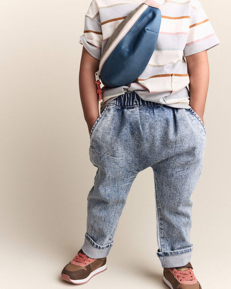 Toddler Playground Pant in Avenue Wash Denim - Blue | Carter's Inc