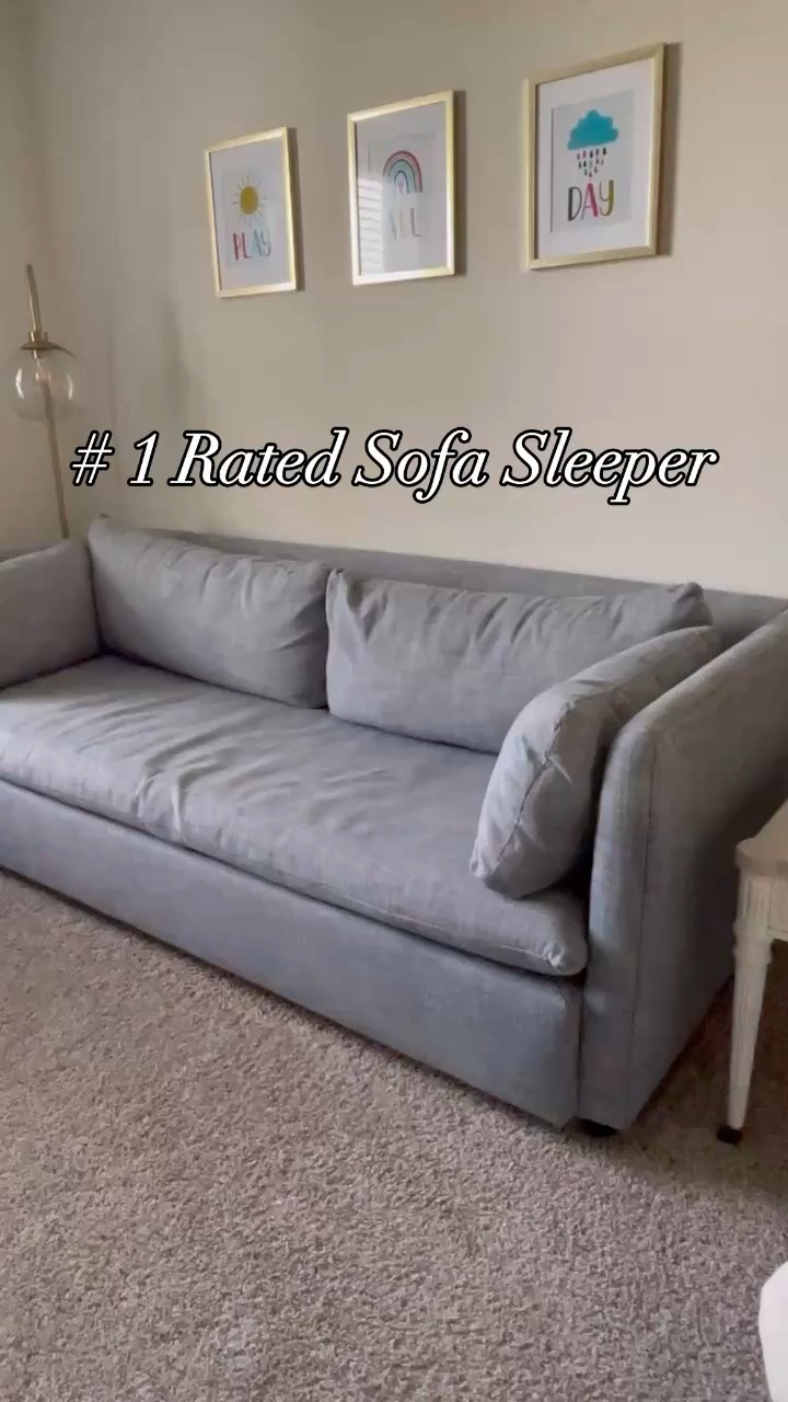 This #1 Best Selling West Elm 80” Sleeper Sofa is ON SALE for 20% OFF right now! If you’ve been wanting a sleeper sofa that doesn’t feel like one, I definitely recommend investing in this couch. The hand built frame is piled with plush cushions on all sides and surrounded by hand finished upholstery in a variety of colors. The cushions are super cozy, and the pullout mattress is made from gel memory foam that will keep your guests cool, supported and comfortable. I love the minimalist, high-quality modern look of this amazing sleeper sofa. The mattress is a queen size and perfect for guests. This color is the graphite, which is one of the ones on sale and kept in stock for quick delivery! You cannot go wrong with the quality, comfort, and extra bed in your home for this price. It’s perfect for the living room, playroom, spare bedroom, loft or office. Our kids love having movie nights and sleepovers with their friends, thanks to this sleeper sofa! 



#LTKSaleAlert #LTKFamily #LTKHome