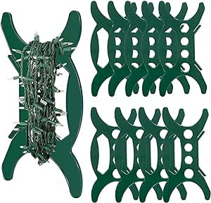 YUNVI 10 Pcs All Purpose Light Storage Holder, Christmas Light Wrap Storage Organizer, Holiday Li... | Amazon (US)