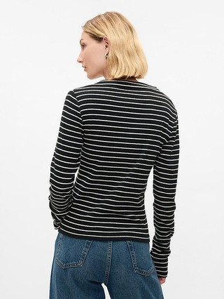 Modern Rib Funnel-Neck T-Shirt | Gap (US)
